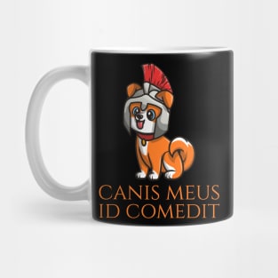 Canis meus id comedit - My dog ate it - Classical Latin Language Mug